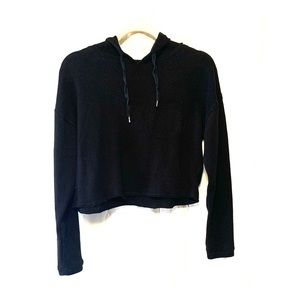 Black crop sweater